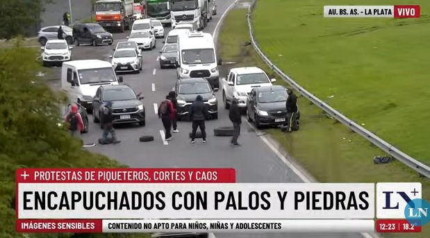 Caos de tránsito: jornada de cortes y protestas en los principales accesos a la Provincia