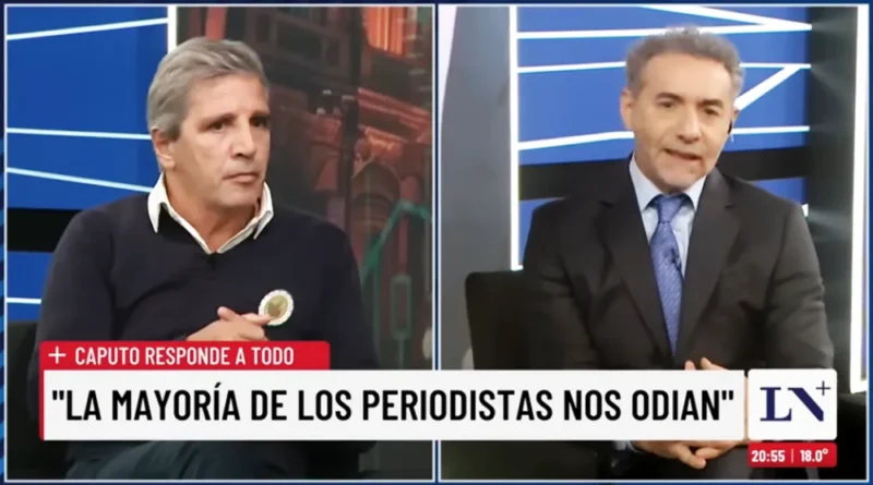 Caputo dijo que “los medios mienten” y buscan instalar que “la gente no llega a fin de mes”