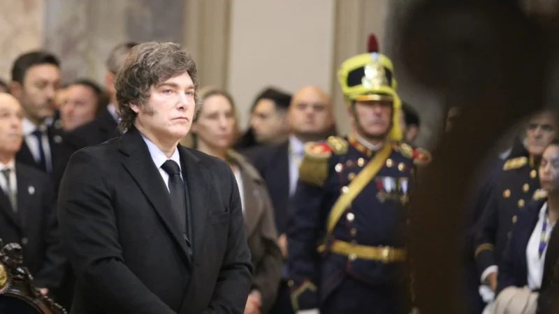 Javier Milei encabeza el Tedeum del 25 de Mayo