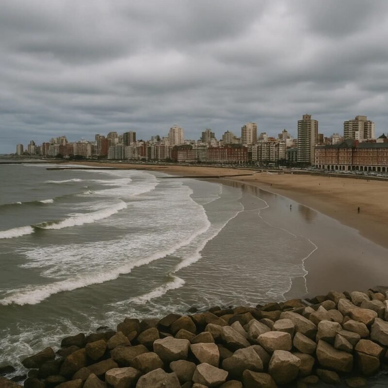 Viernes fresco y con cielo mayormente nublado en Mar del Plata