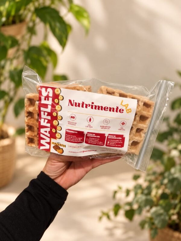 Waffles saludables: creó una opción práctica para la lunchera